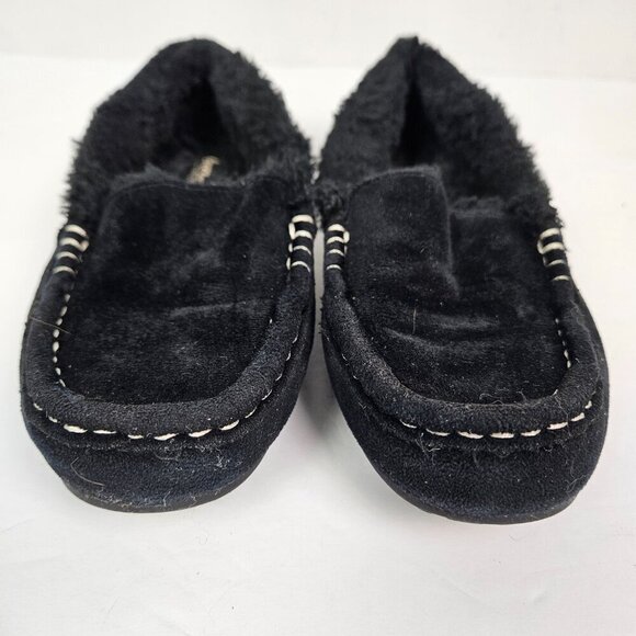 Koolaburra by UGG Youth Riley Shimmer Moccasin Slipper Black 1116742 2 - Picture 5 of 10